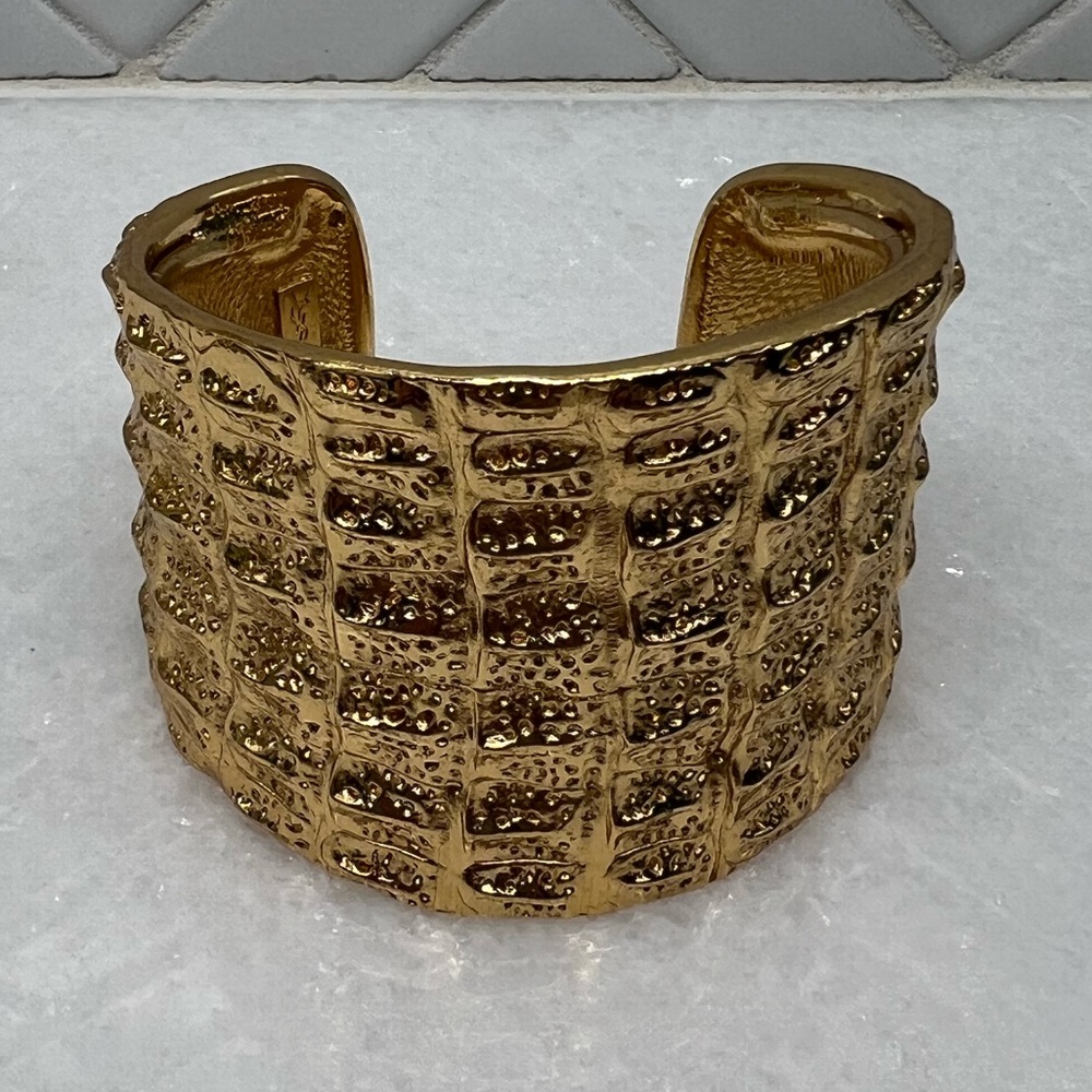 Vintage Yves Saint Laurent Gold Bangle